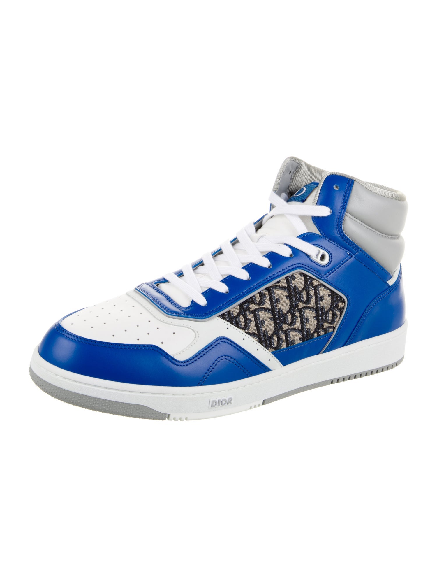 Christian Dior Oblique Jacquard Leather Sneakers