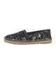 Christian Dior Printed Whipstitch Trim Espadrilles