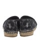 Christian Dior Printed Whipstitch Trim Espadrilles