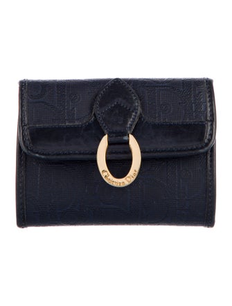 Christian Dior Vintage Diorissimo Pattern Compact Wallet
