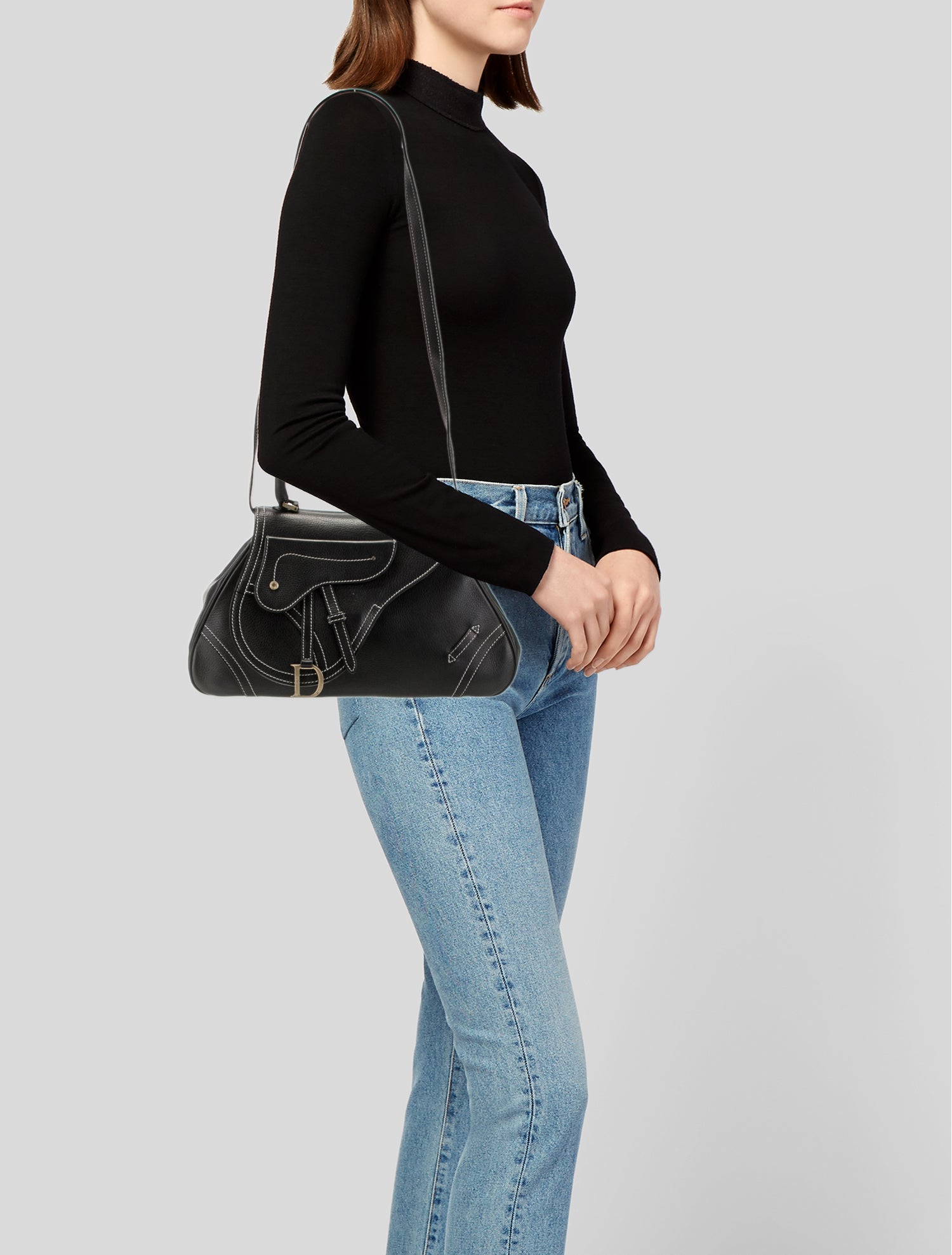 Christian Dior Leather Saddle Vintage