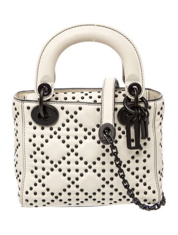 Christian Dior Handle Bags Leather Lady Mini