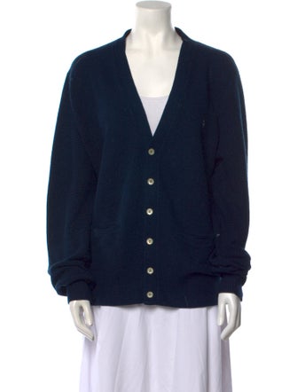 Christian Dior V-Neck Long Sleeve Cardigan