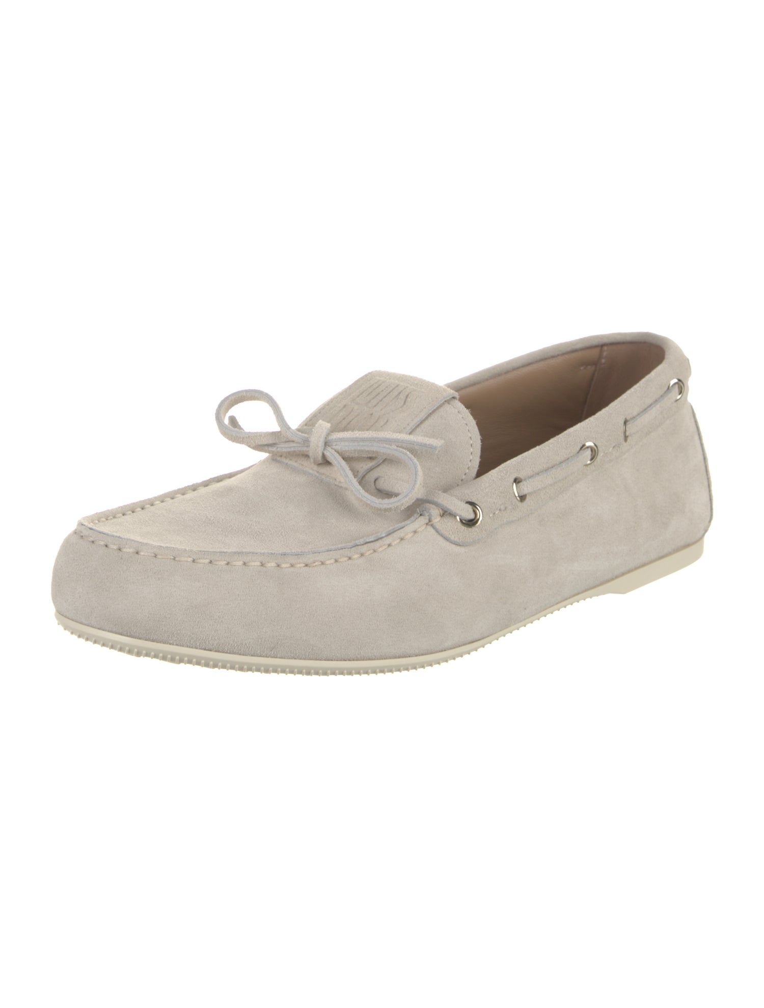 Christian Dior Suede Bow Accents Moccasins w/ Tags