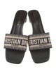 Christian Dior Canvas Printed Slides