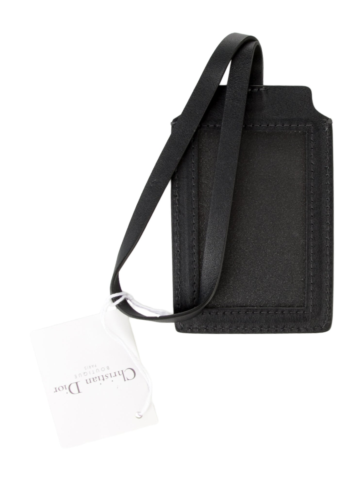 Christian Dior Leather Luggage Tag
