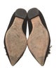 Christian Dior Velvet Crystal Embellishments Ballet Flats