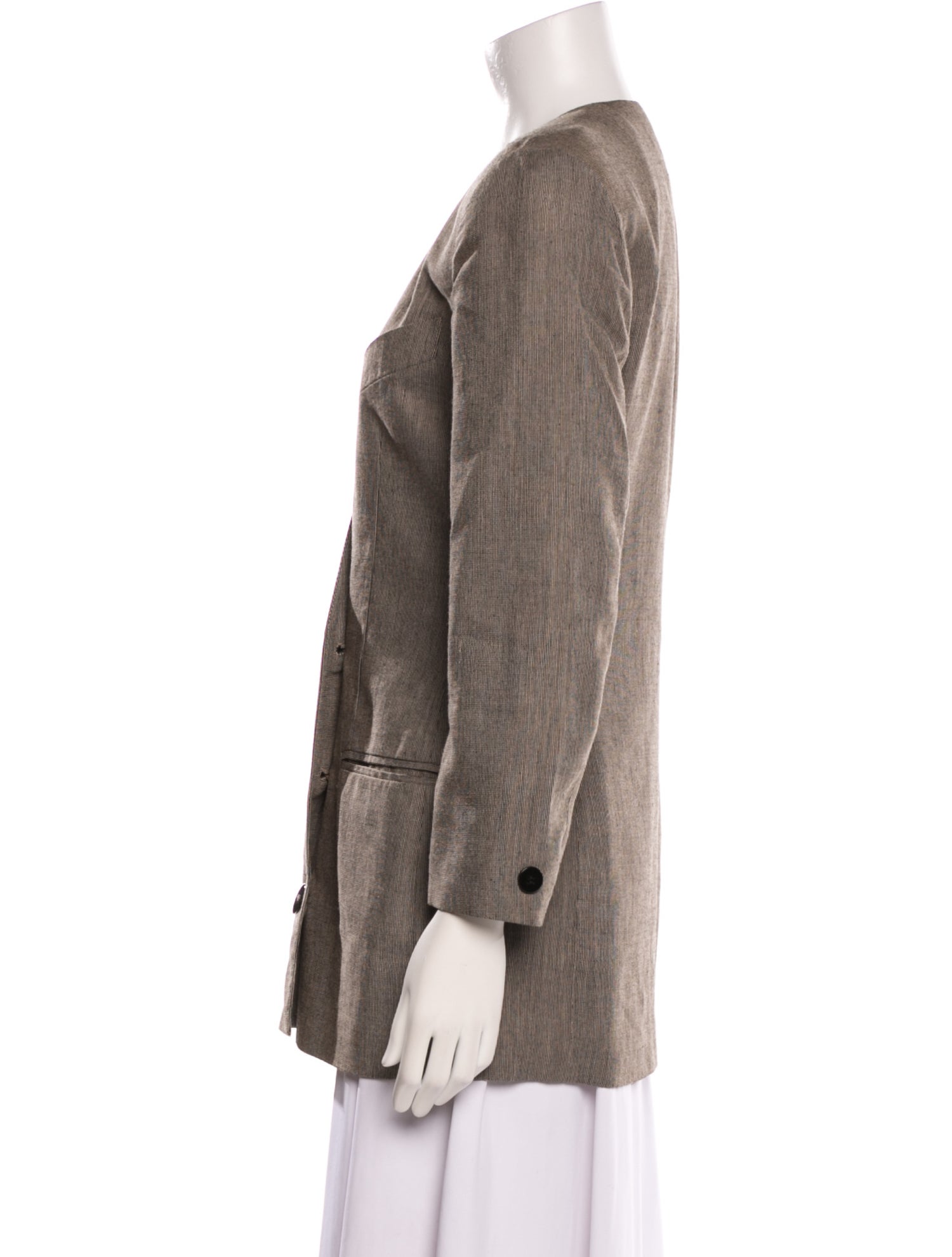 Christian Dior Plaid Print Blazer