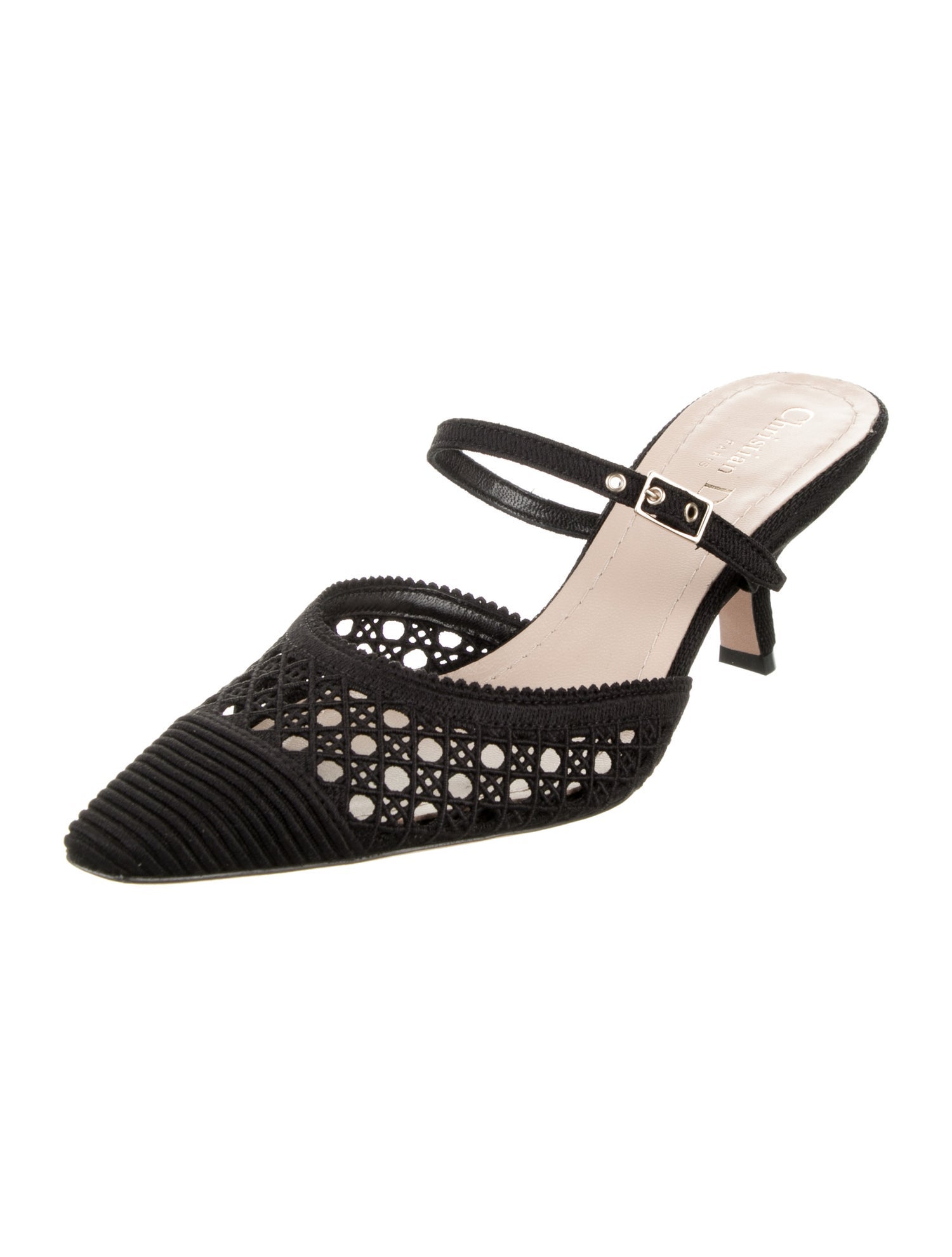 Christian Dior Lace Pattern Mules