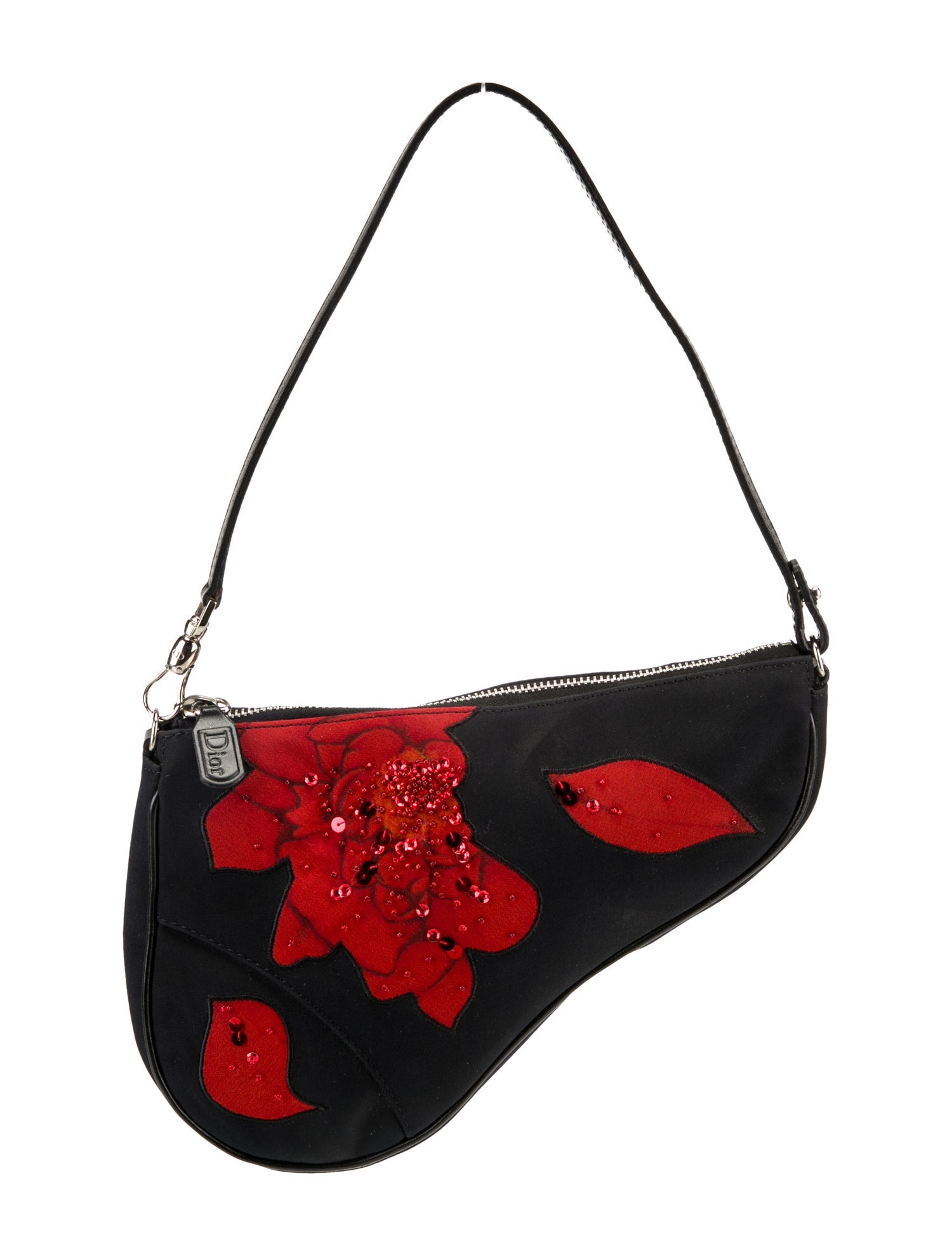 Christian Dior Nylon Saddle Pochette Vintage