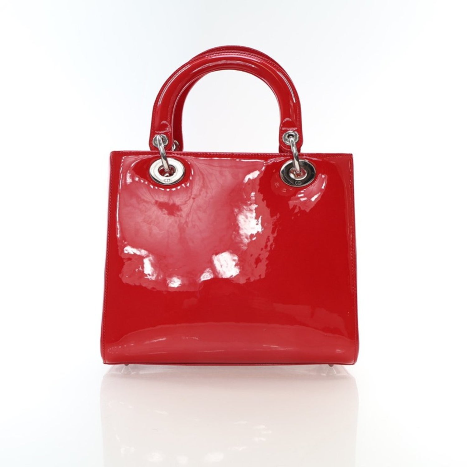 Christian Dior Patent Leather Lady Dior Medium