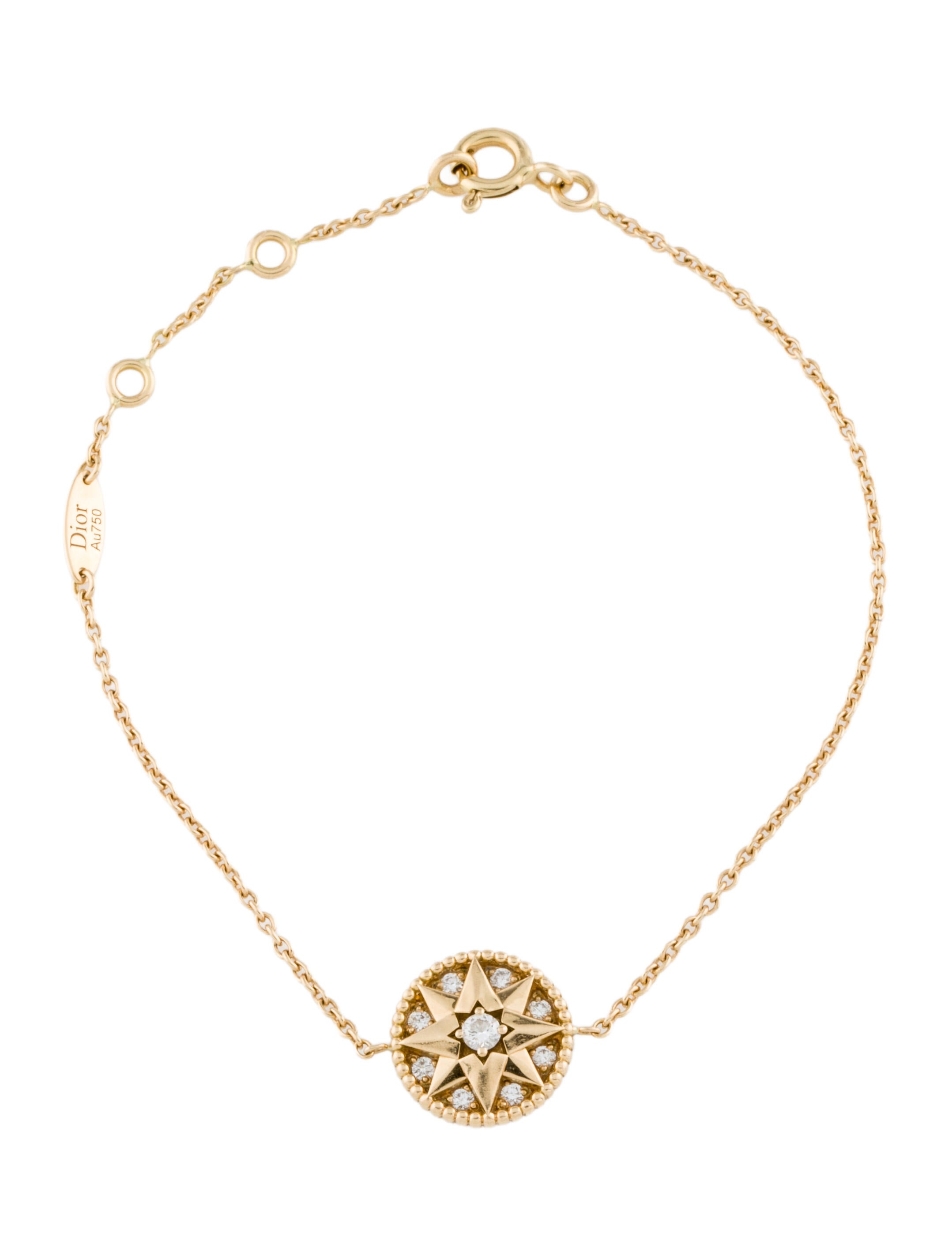 Christian Dior 18K Diamond Rose des Vents Bracelet