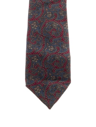 Christian Dior Pattern Print Silk Tie