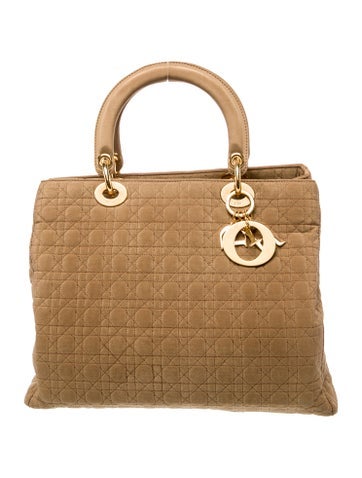 Christian Dior Handle Bags Cannage Lady Medium Vintage