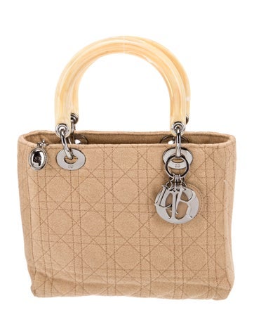 Christian Dior Handle Bags Cannage Lady Medium Vintage