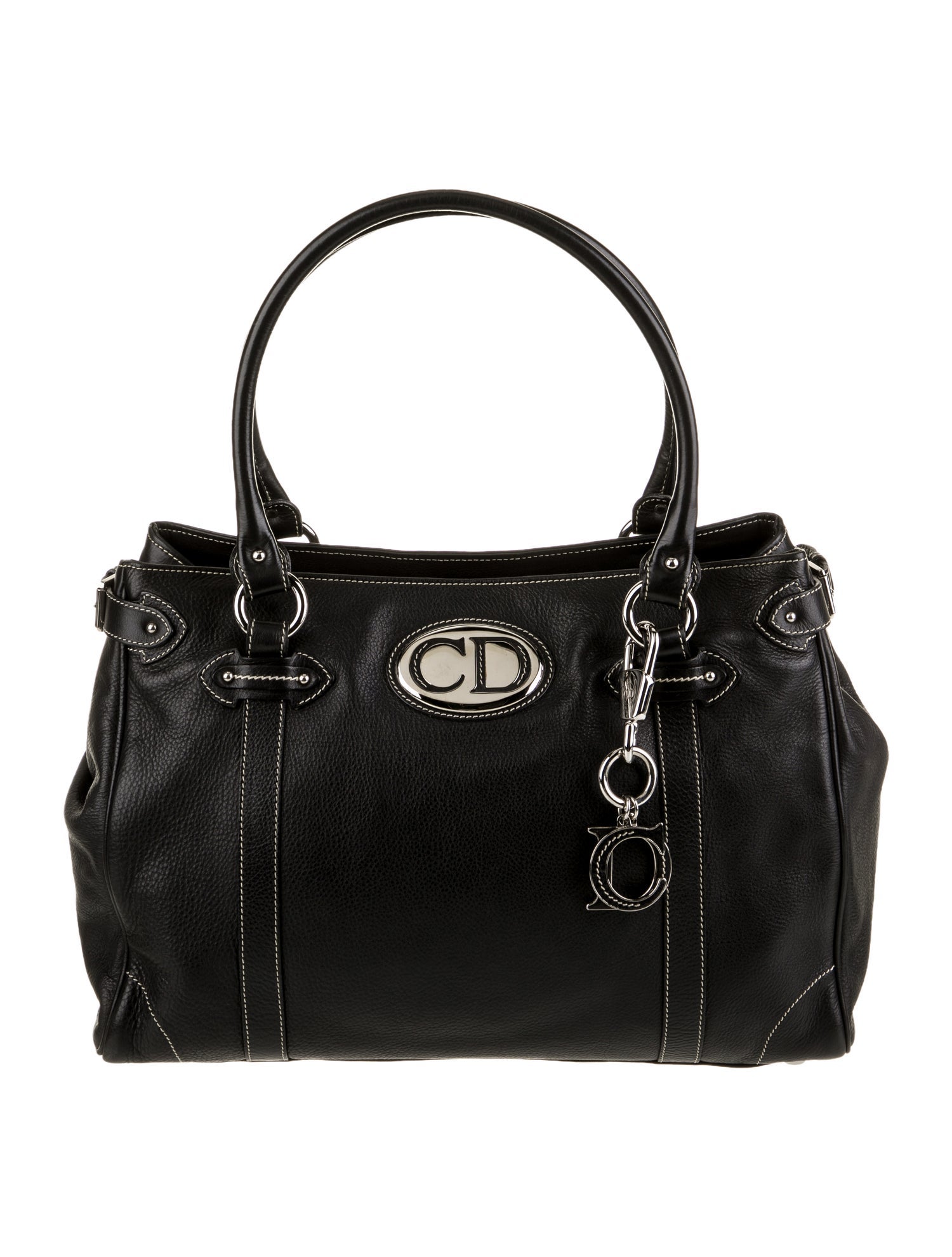 Christian Dior Leather Tote Medium - Black Totes, Handbags