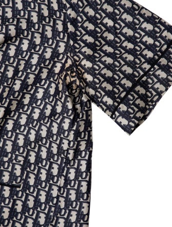 Christian Dior Silk Printed Button-Up Top