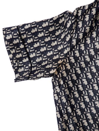 Christian Dior Silk Printed Button-Up Top