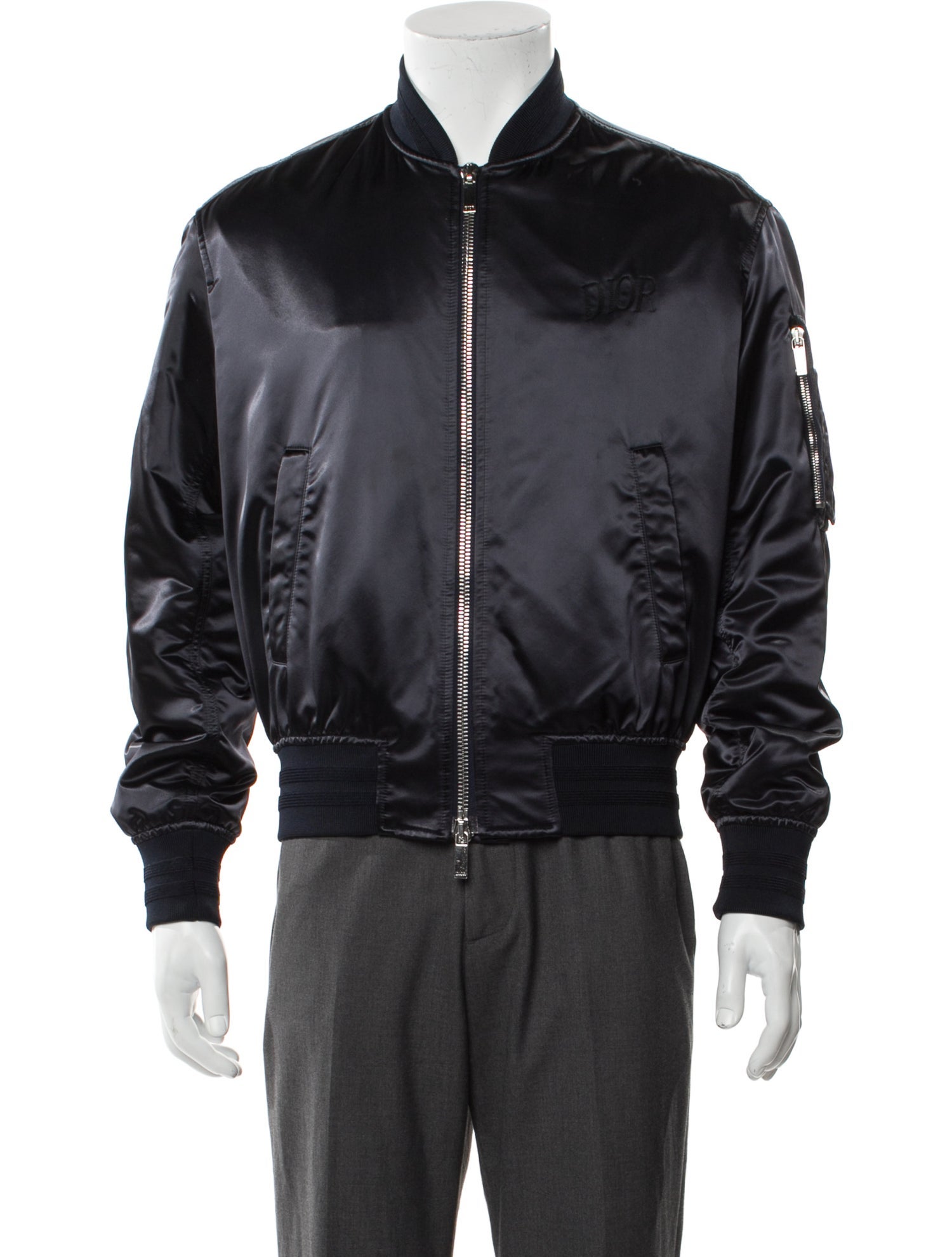 DIOR MEN 2019 x Alex Foxton Bomber Jacket - Blue Outerwear