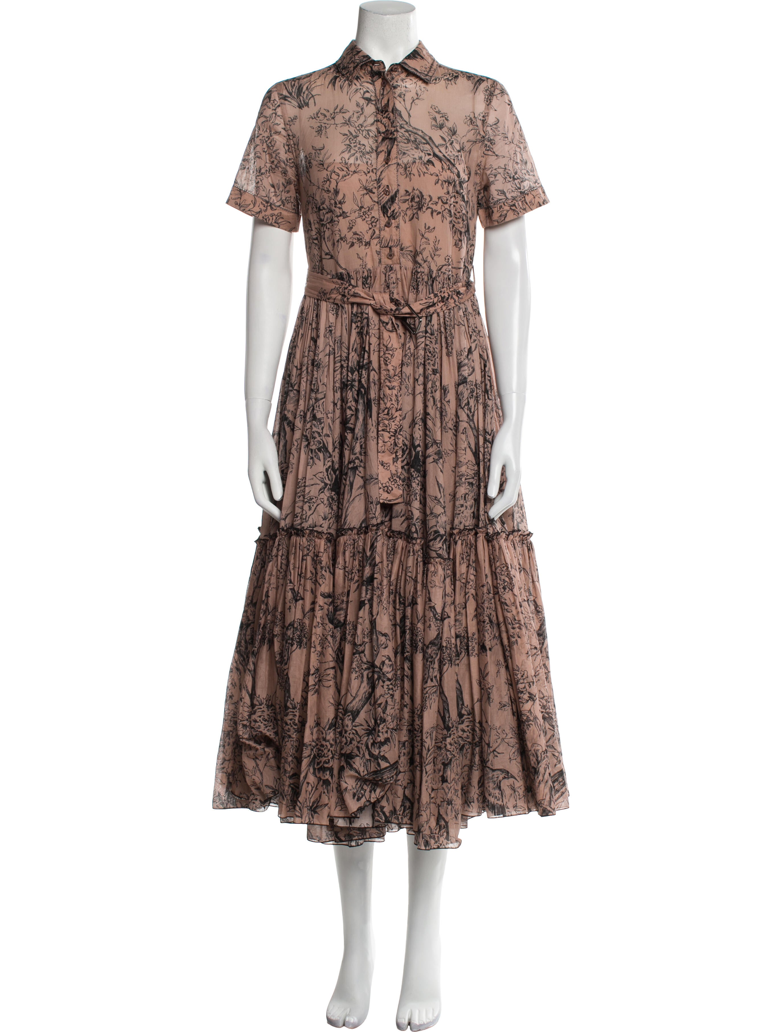 Christian Dior Floral Print Long Dress