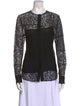 Christian Dior Silk Lace Pattern Top