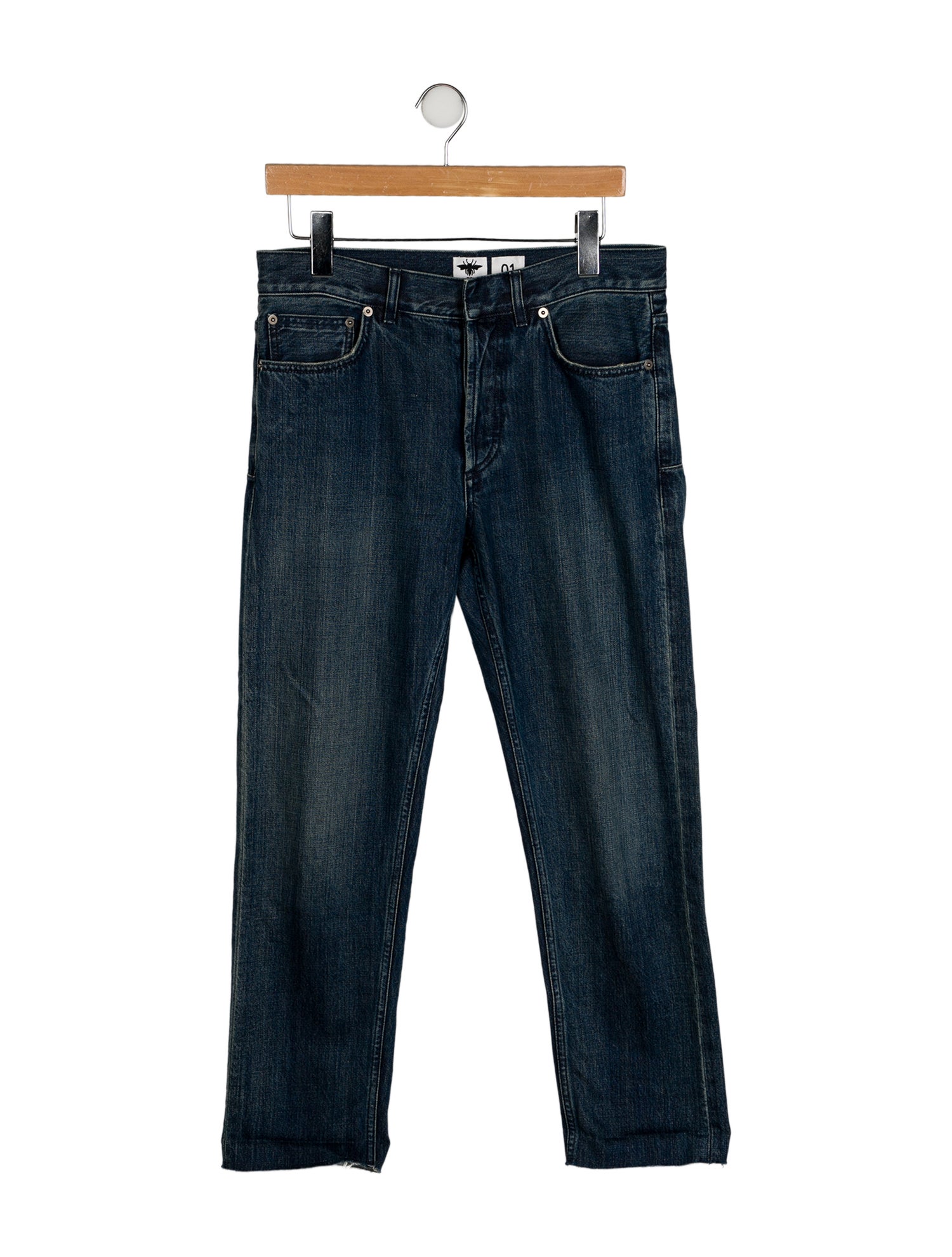 Christian Dior Mid-Rise Straight Leg Jeans
