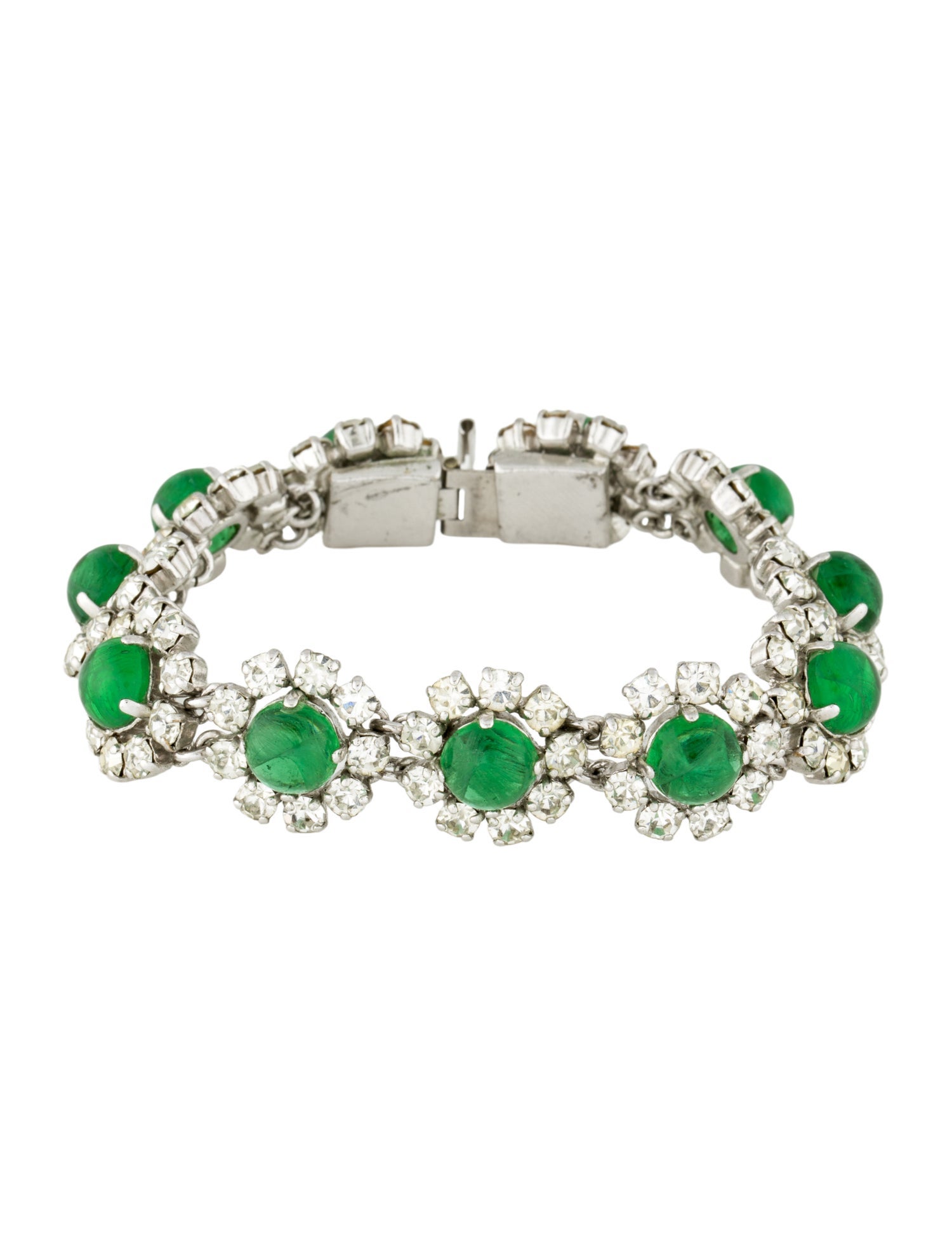 Christian Dior Vintage Crystal Link Bracelet