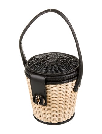 Christian Dior Straw Bucket Bag 2022