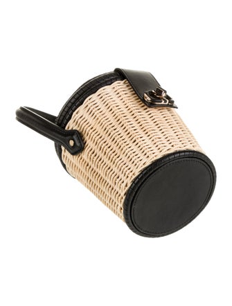 Christian Dior Straw Bucket Bag 2022