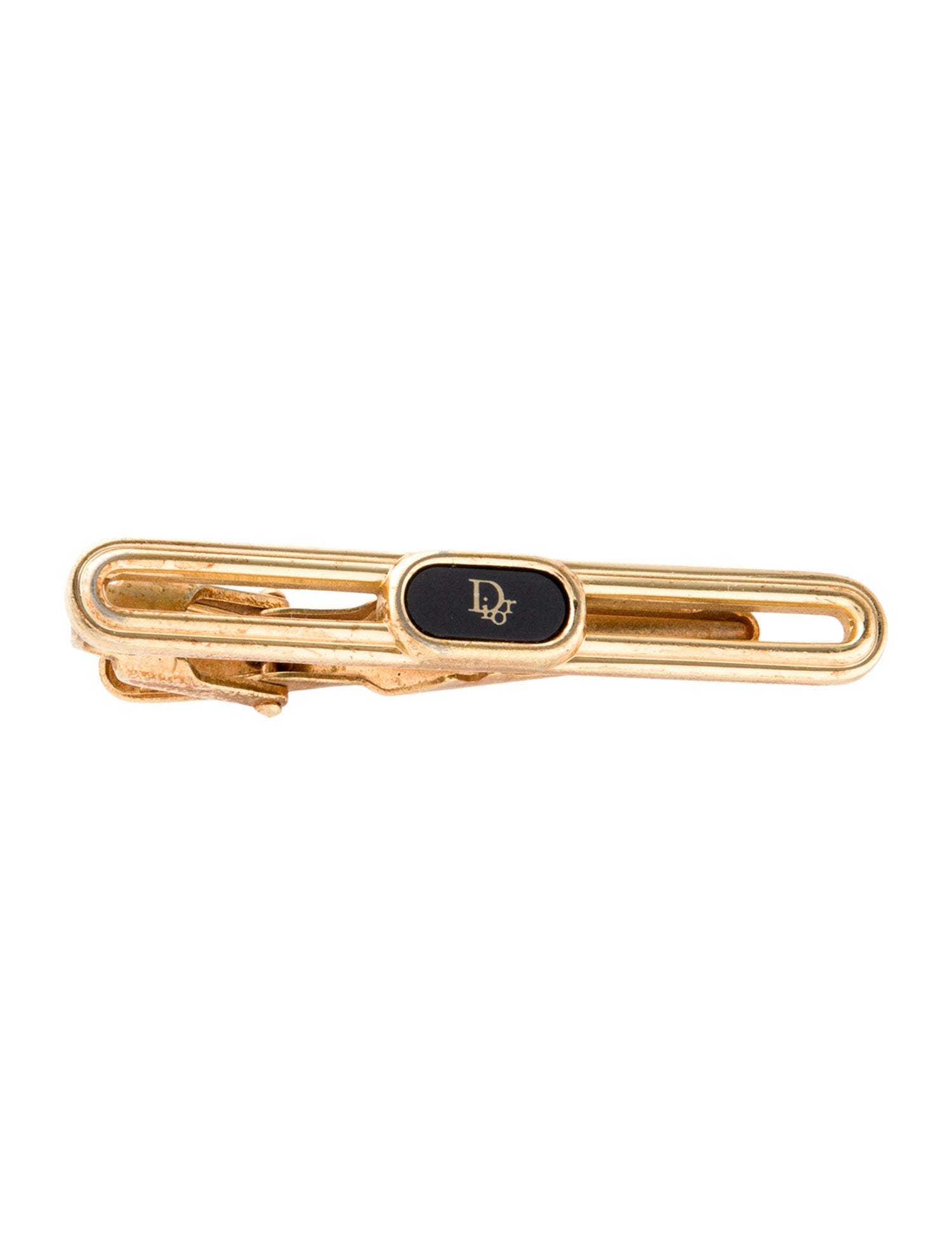 Christian Dior Vintage Enamel Tie Clip