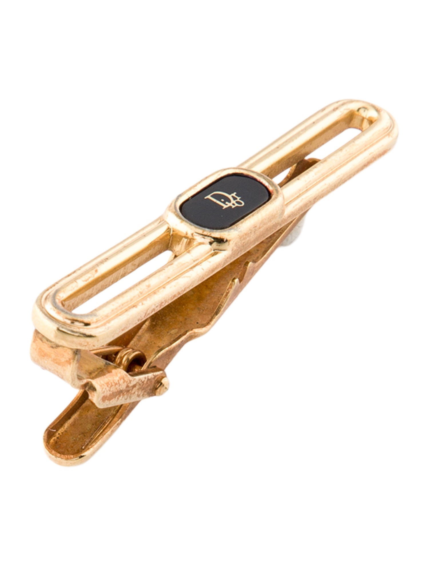 Christian Dior Vintage Enamel Tie Clip