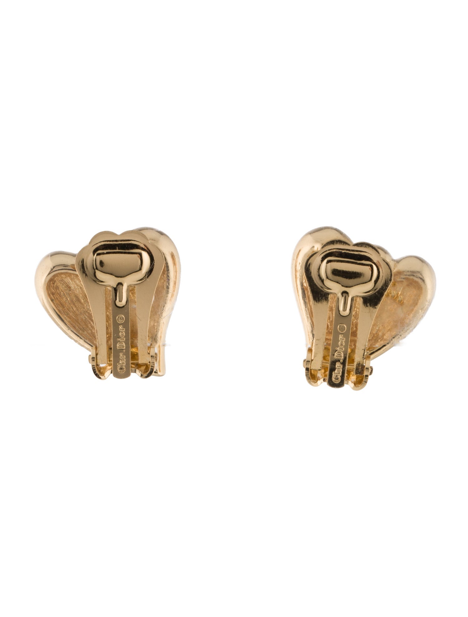 Christian Dior Vintage Crystal & Enamel Clip-On Earrings