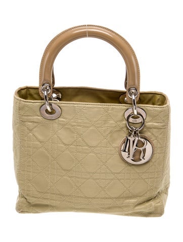 Christian Dior Handle Bags Cannage Lady Small Vintage