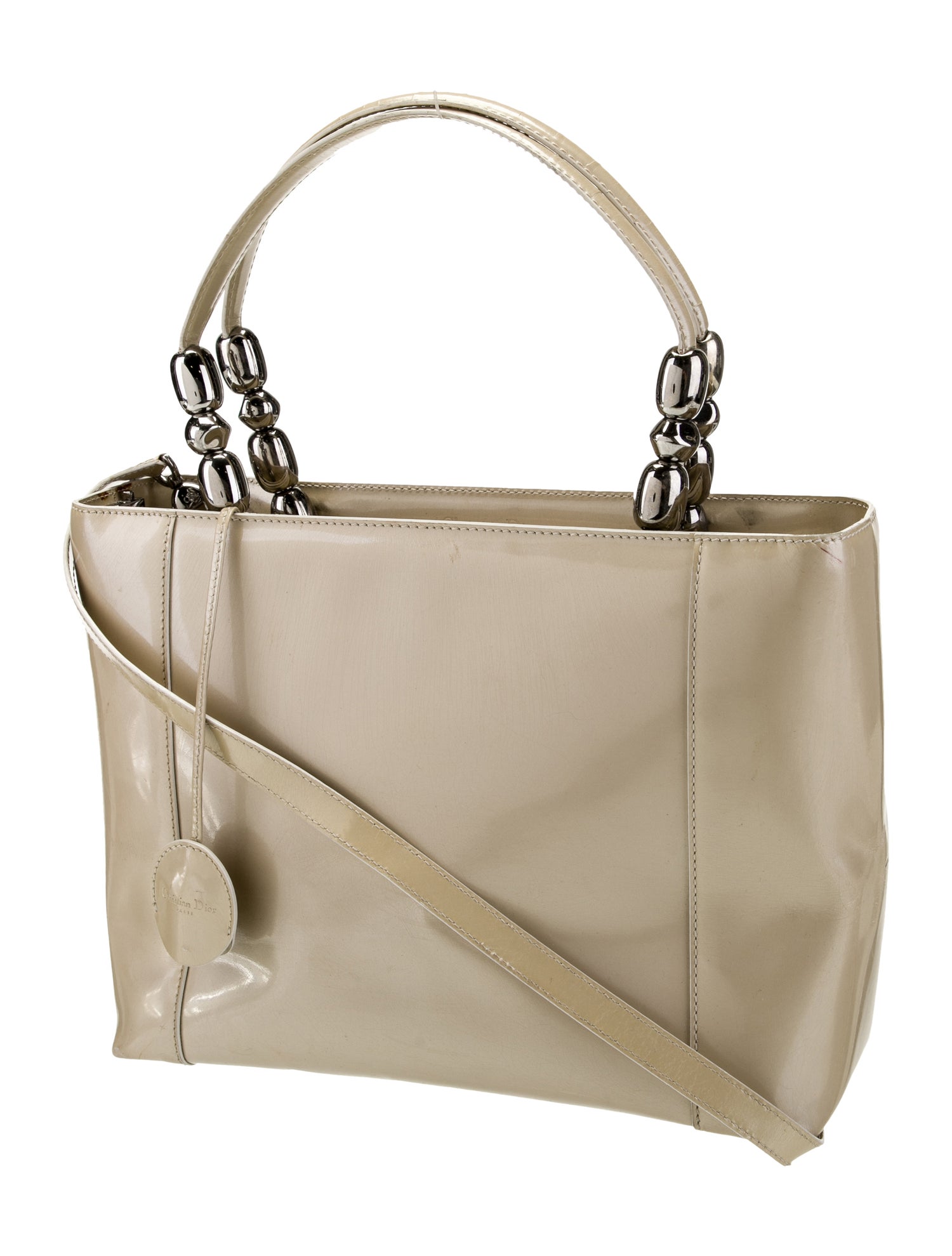 Christian Dior Patent Leather Malice Medium Vintage - Neutrals