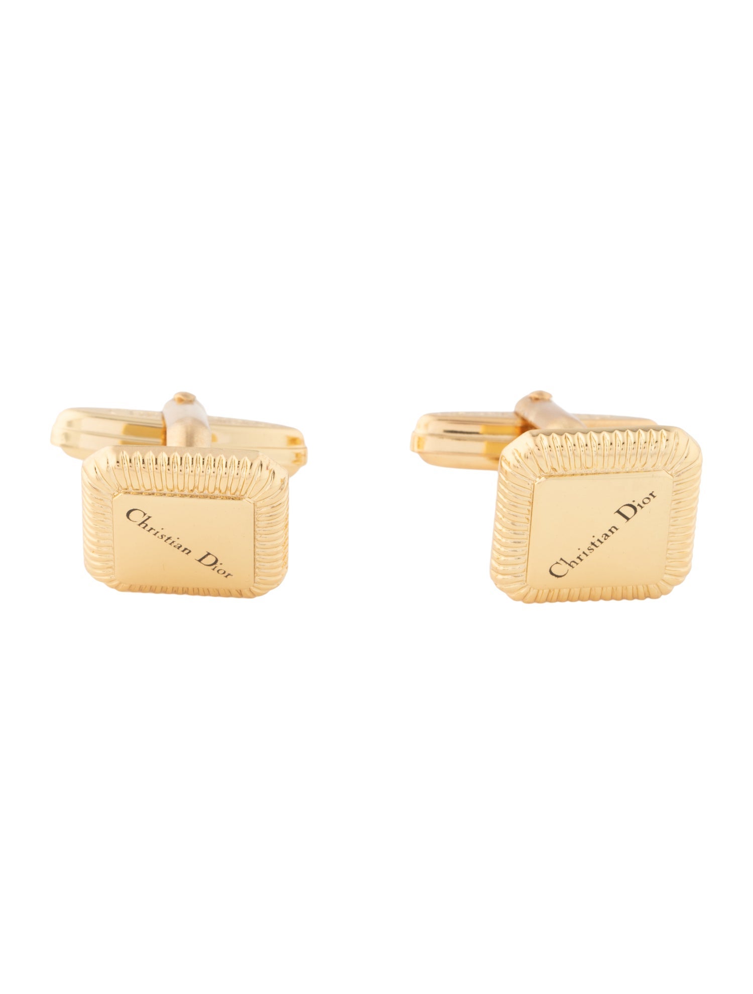 Christian Dior Vintage Logo Cufflinks