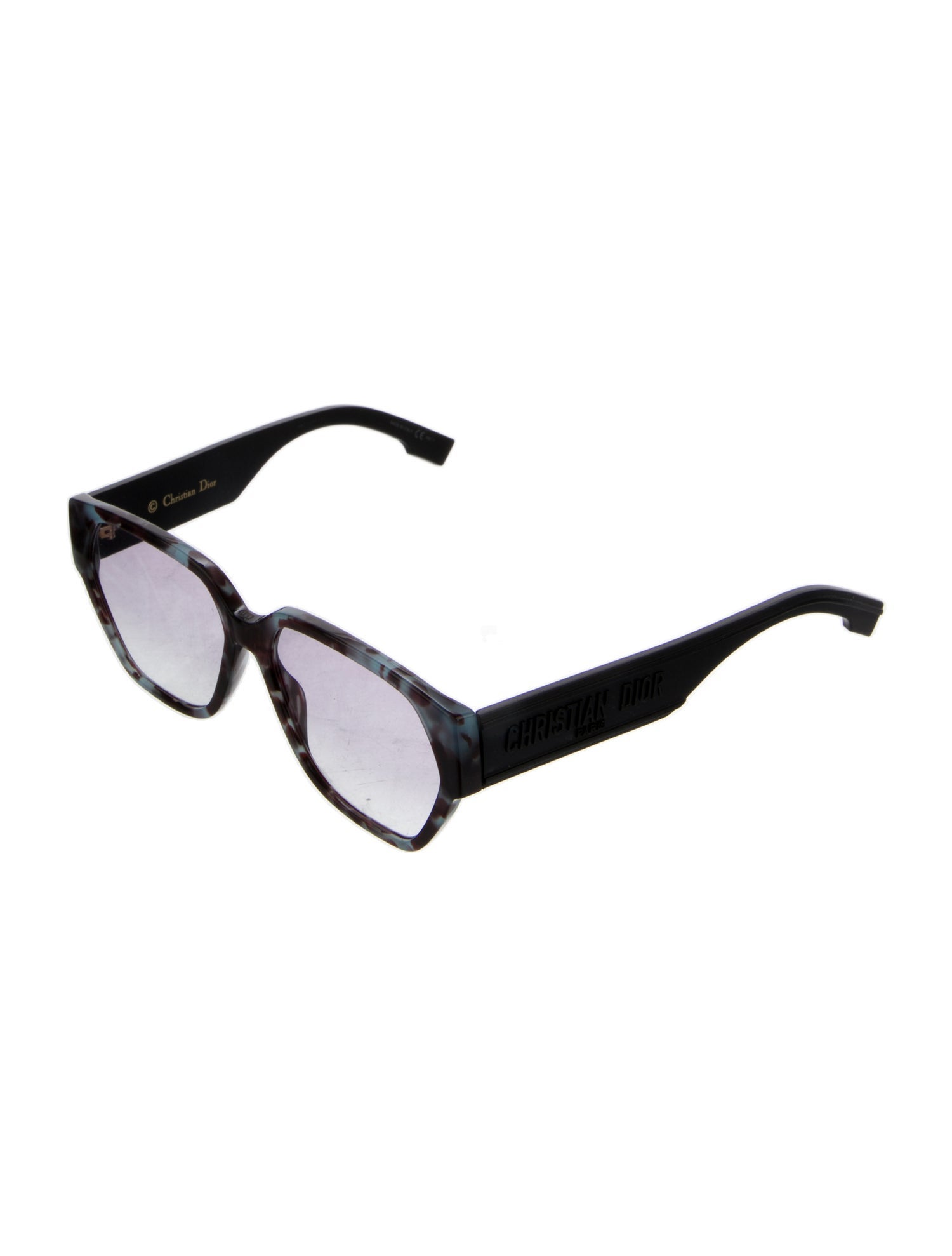 Christian Dior Cannage Pattern Oversize Sunglasses