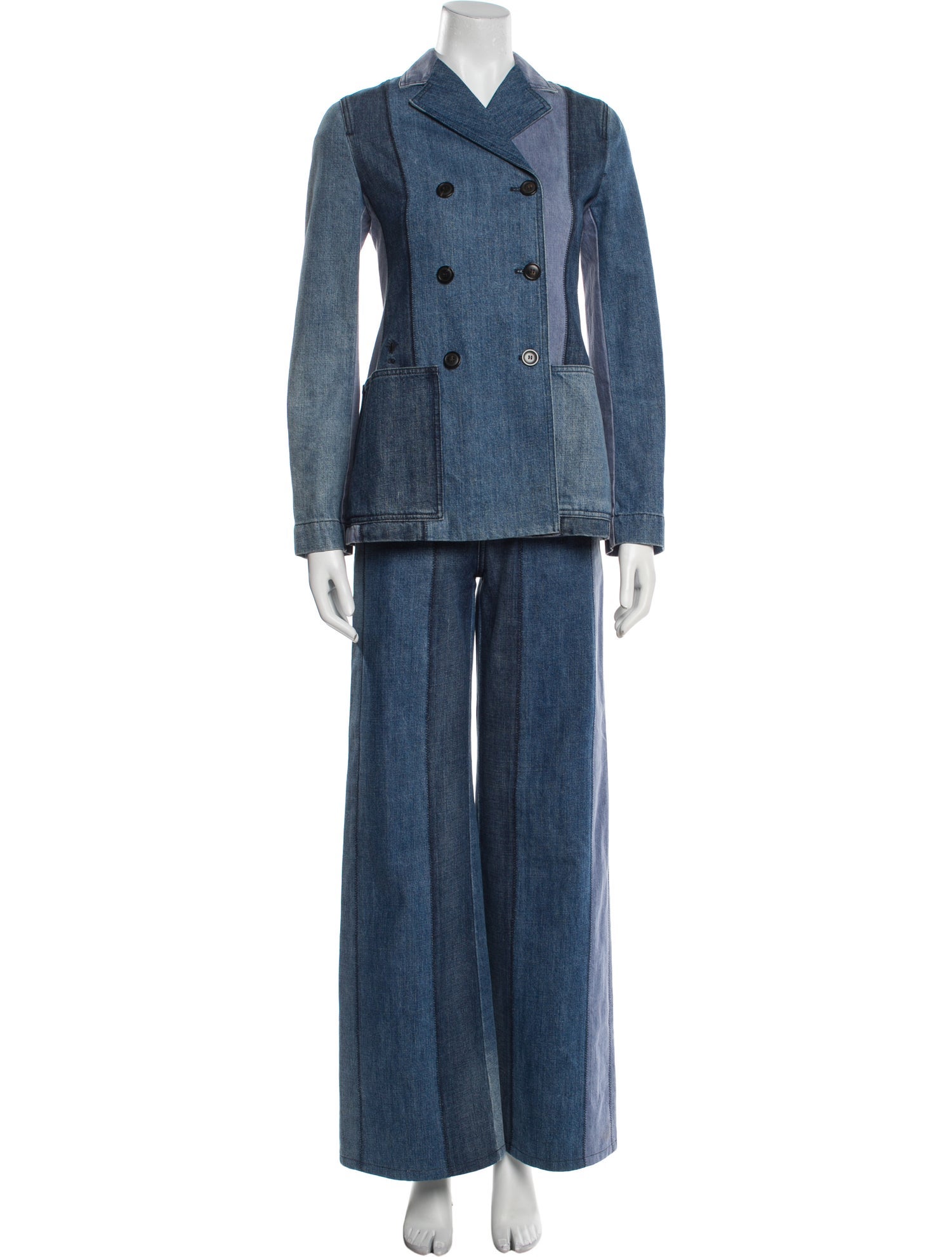 Christian Dior Colorblock Pattern Pantsuit