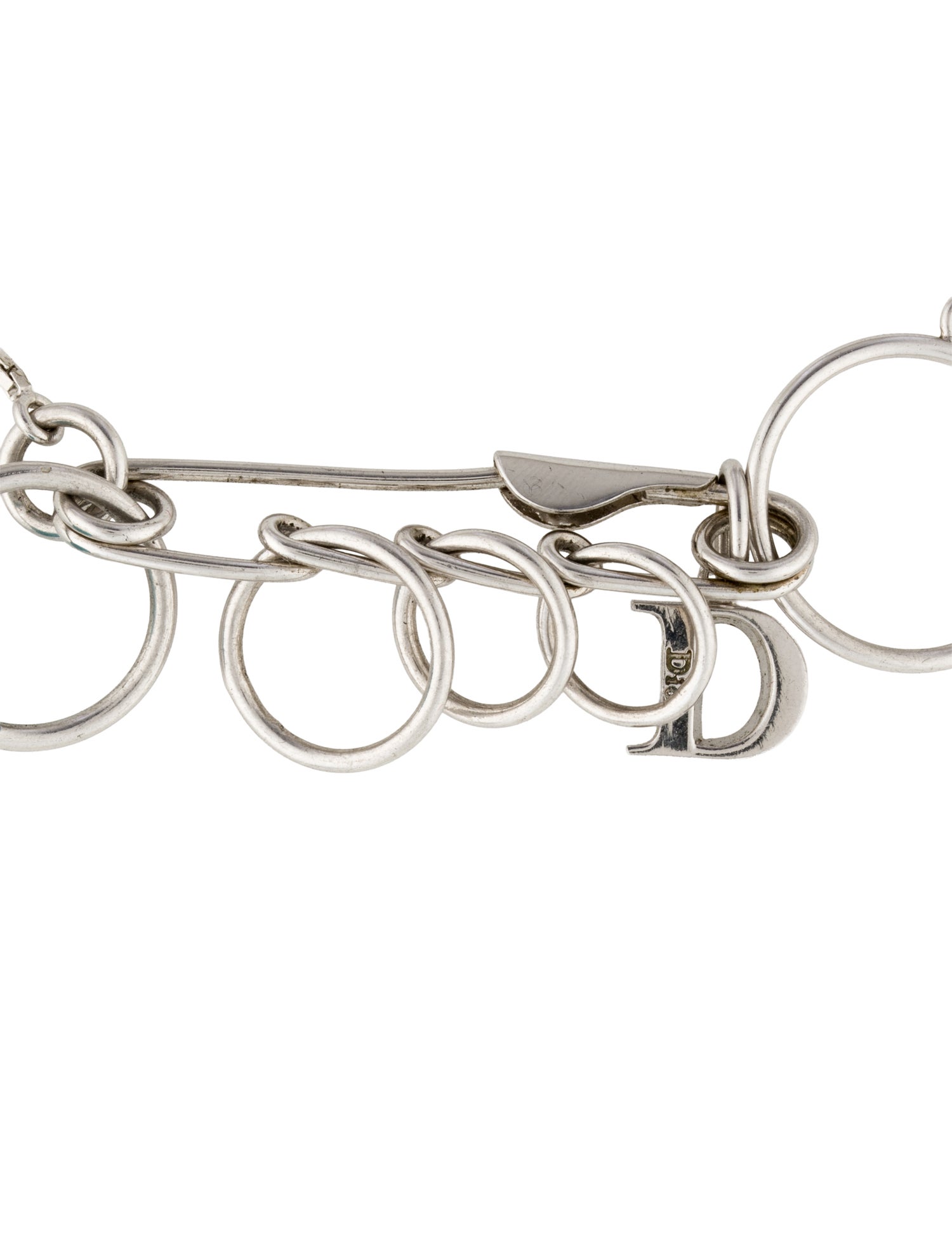 Christian Dior Ceramic Bead Safety Pin Bracelet