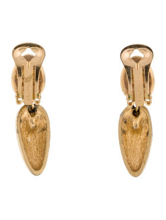 Christian Dior Vintage Clip-On Drop Earrings