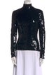 Christian Dior Sequin Turtleneck Top