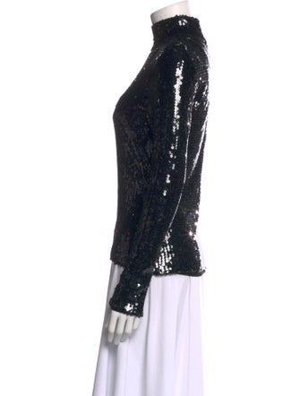 Christian Dior Sequin Turtleneck Top