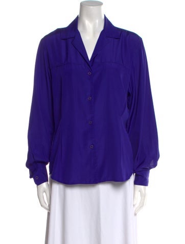 Christian Dior Tops Long Sleeve Button-Up Top L