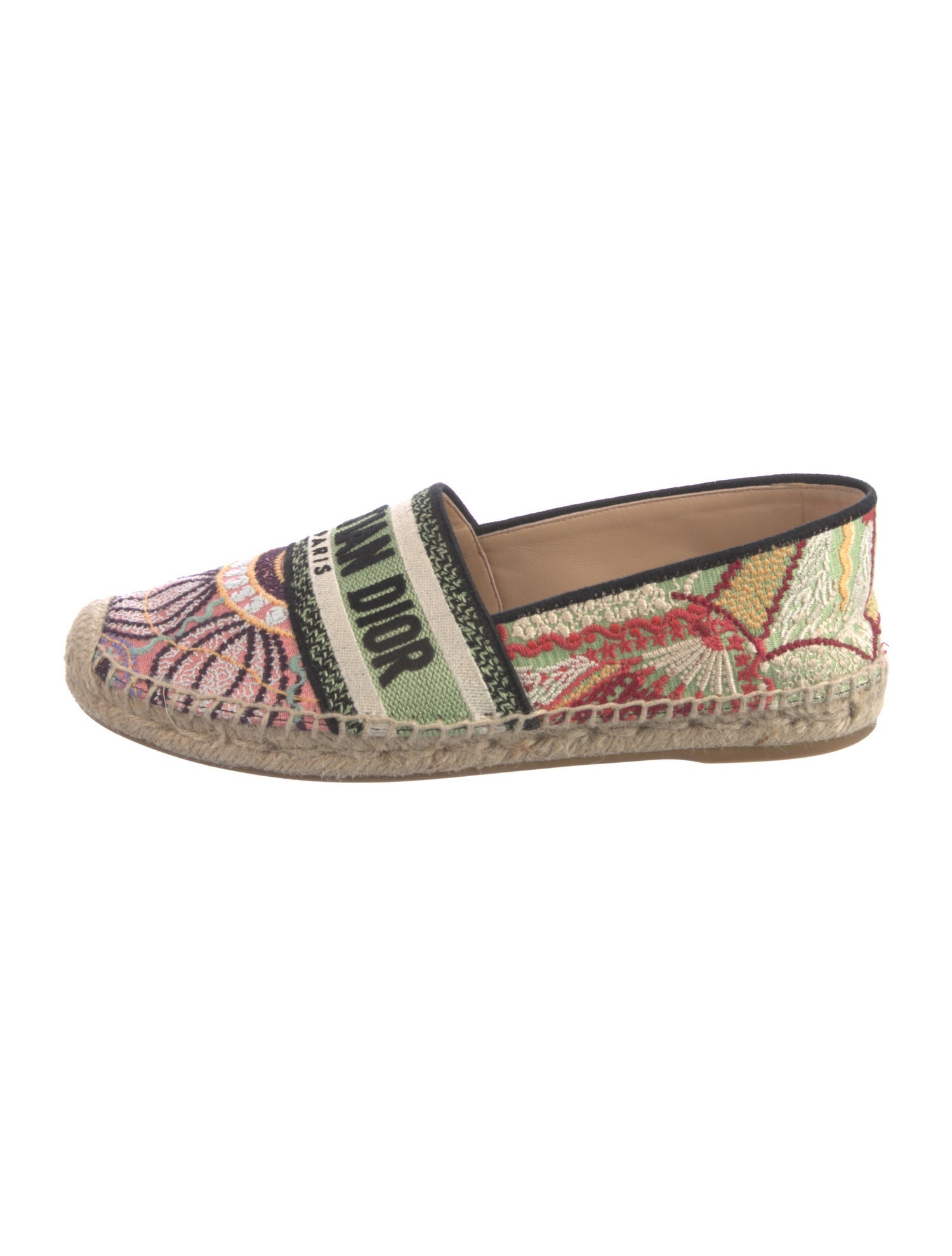 Christian Dior Canvas Patterned Espadrilles