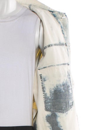 Christian Dior Tie-Dye Print Utility Jacket