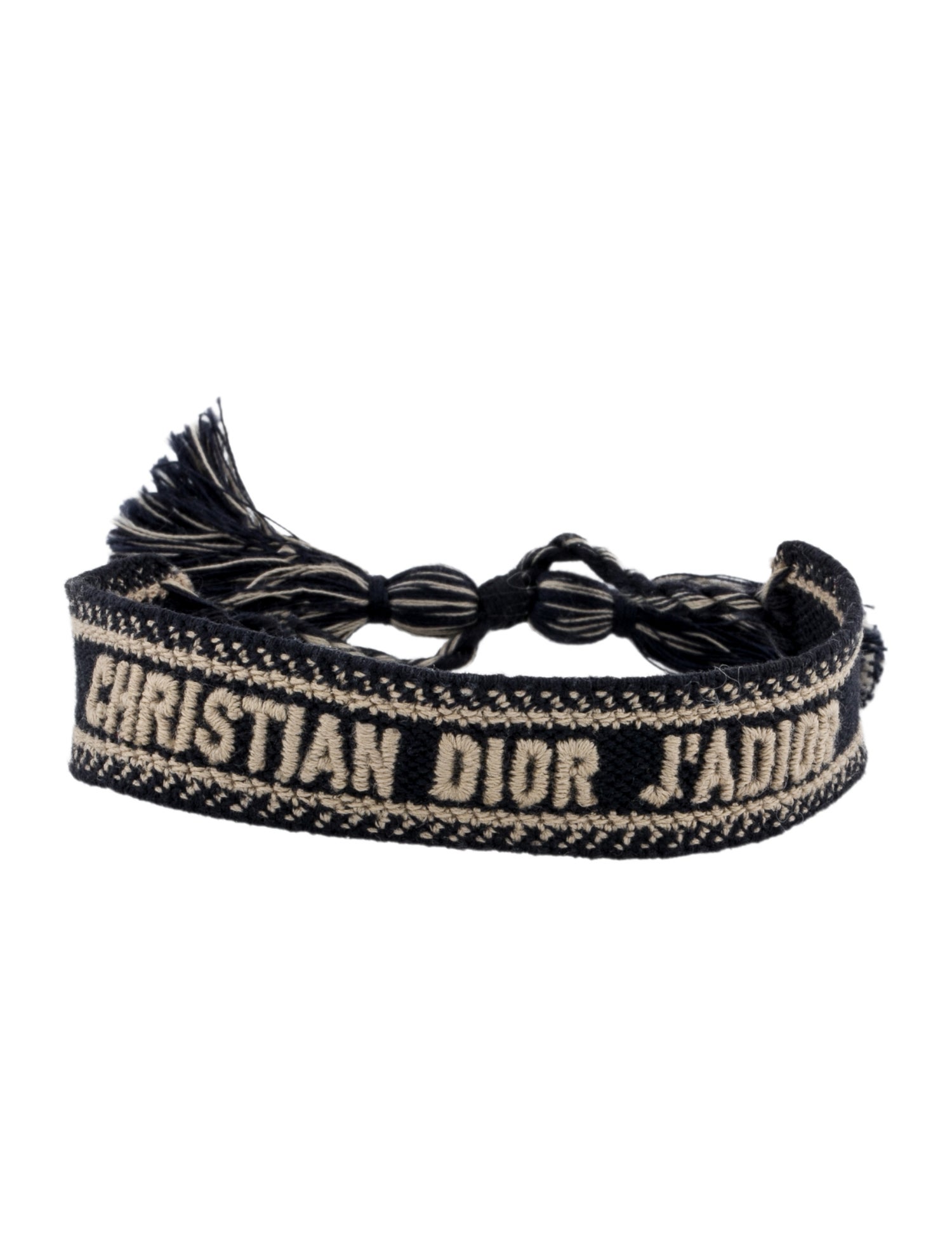 Christian Dior Woven Friendship Adjustable Bracelet