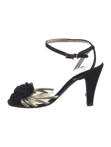 Christian Dior Sandals Vintage Satin 4