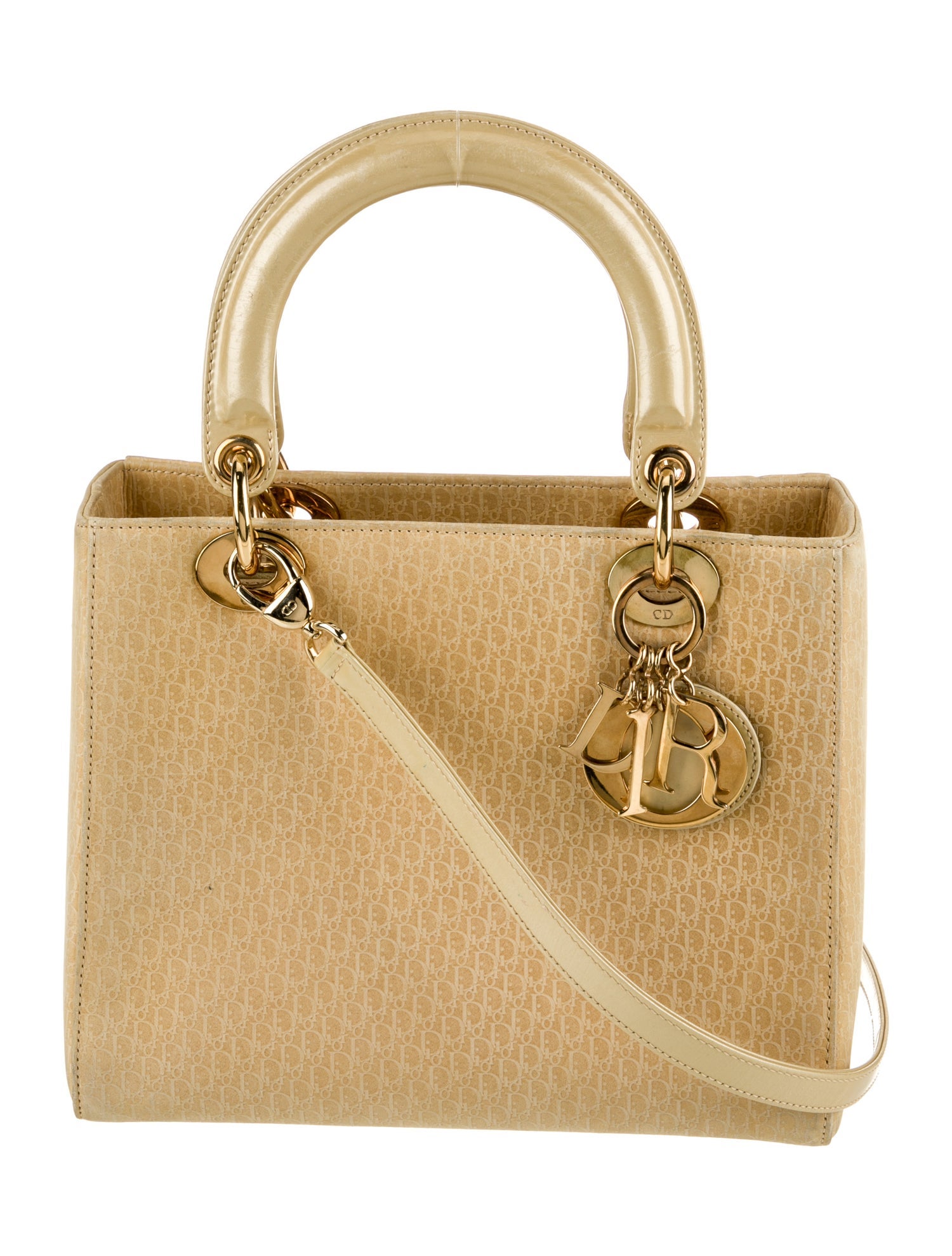 Christian Dior Oblique Jacquard Top Handle Bag Vintage