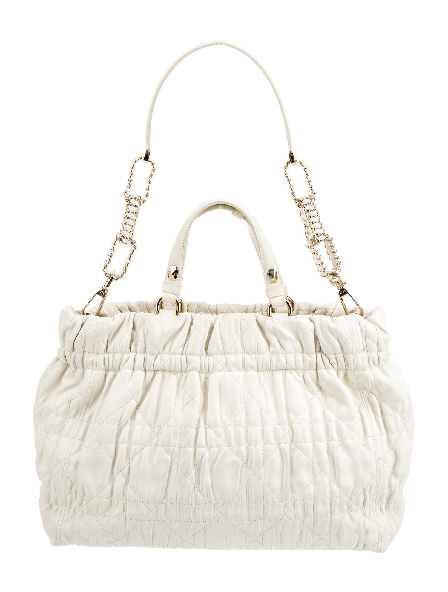 Christian Dior Leather Top Handle Bag