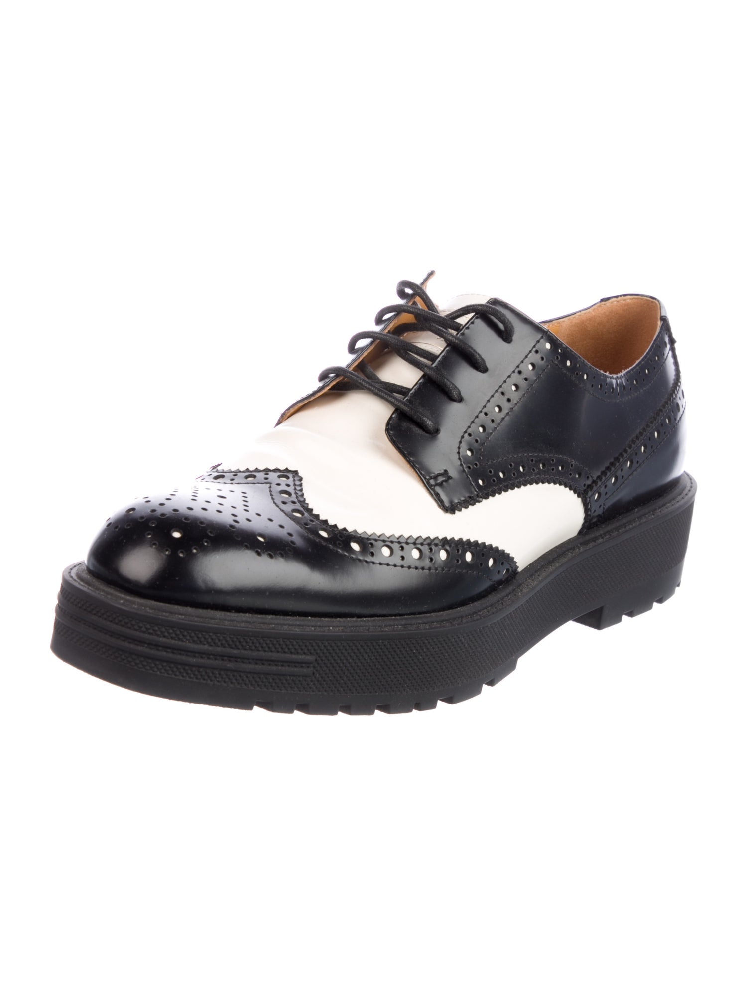 Christian Dior Bee Accent Leather Oxfords