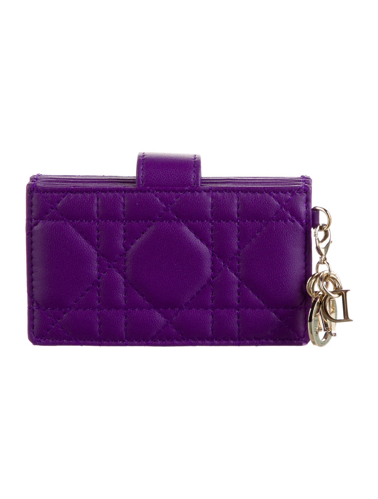 Christian Dior 2023 Lady Dior Jasmine Card Holder Wallet